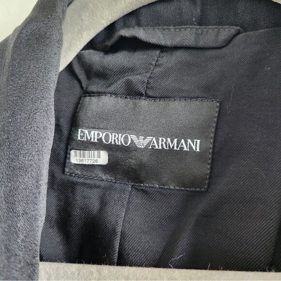 Emporio Armani Black One Button Blazer - Picture 5 of 8